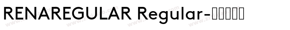 RENAREGULAR Regular字体转换